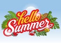 Hello Summer Greeting Sunny Day Holiday Royalty Free Stock Photo