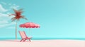 Hello summer holiday beach vacation theme horizontal banner. Royalty Free Stock Photo