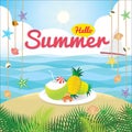 Hello summer holiday Royalty Free Stock Photo