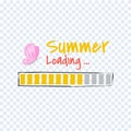 Hello Summer loading progress Bar.