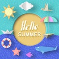 Hello Summer Paper Applique