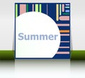 Hello summer poster. summer background. Effects poster, frame. Happy holidays card, happy vacation card Royalty Free Stock Photo