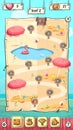 Hello Summer the puzzle game level map Royalty Free Stock Photo