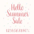 Hello Summer Sale - hand-lettering