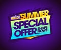 Hello Summer, special offer, sale flyer