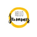 Hello Summer. Vector Inspirational 3