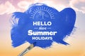 Hello there summer holidays Royalty Free Stock Photo