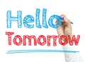 Hello Tomorrow Royalty Free Stock Photo