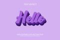 Hello vector text design illustration. Royalty Free Stock Photo
