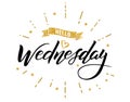 Hello wednesday happy lettering