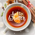 Hello winter, Christmas tea with spices