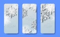 Hello Winter Luxury Elegant Decoration of Crystal Snowflake with sparkles for social media stories background decorative