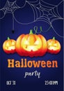 Spooky halloween invitation card/poster/banner