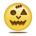 helloween day icon illustration emoji flat style Royalty Free Stock Photo