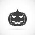 Helloween pumpkin icon Royalty Free Stock Photo