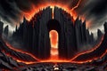 Hells gates open the earth trembles and shakes still digital art perfect composition