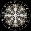 Helm of awe, helm of terror, Icelandic magical staves with scandinavian pattern, Aegishjalmur