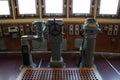 Helm on captain bridge of icebreaker Krasin, Saint Petersburg