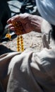 Helmand man with prayer beads