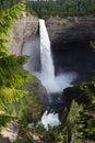 Helmcken Falls in Wells Gray Provincial Park near Clearwater, British Columbia, Canada Helmcken Falls is a 141 m waterfall on the Royalty Free Stock Photo