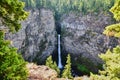 Helmcken waterfall within Wells Gray national park Royalty Free Stock Photo