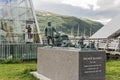 Helmer Hanssen monument in Tromso, Norway Royalty Free Stock Photo