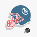 Helmet American Football Vector Illustration