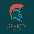 Helmet of the ancient Spartan warrior Royalty Free Stock Photo