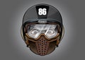 Helmet antiknock Helmet Motorcycle Big bike sport extreme Royalty Free Stock Photo