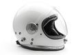 Helmet of an astronaut or a motorcyclist on a white background Royalty Free Stock Photo