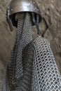Helmet, chainmail and sword Royalty Free Stock Photo