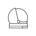 helmet, cosmonaut concept line icon. Simple element illustration. helmet, cosmonaut concept outline symbol design from space set.