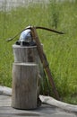 Helmet and crossbow Slavic warrior