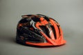 Helmet, gloves and water bottle - bicycle accessories Royalty Free Stock Photo