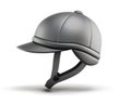 Helmet for horseriding. Side view. 3d render image. Royalty Free Stock Photo