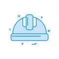 helmet labor icon vector design