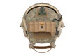 Helmet military protection, back view