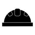 Helmet protective head construction security pictogram