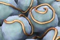 Helminths nematodes Enterobius in the gut Royalty Free Stock Photo