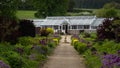 The old greenhouse in Helmsley Walled Gardens Royalty Free Stock Photo