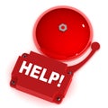 Help Alarm Bell Royalty Free Stock Photo
