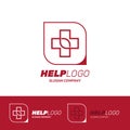 Help Ambulance emergency cross logo red