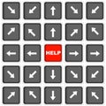 Help button Royalty Free Stock Photo