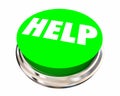 Help Button Get Assistance Support Service Word