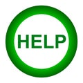 Help button Royalty Free Stock Photo