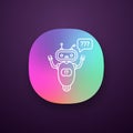 Help chatbot app icon Royalty Free Stock Photo
