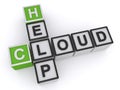 Help cloud word blocks Royalty Free Stock Photo