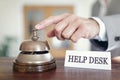 Help desk assistance service bell Royalty Free Stock Photo