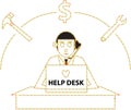 Help Desk Royalty Free Stock Photo