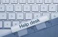 Help desk - Inscription on Blue Keyboard Key Royalty Free Stock Photo